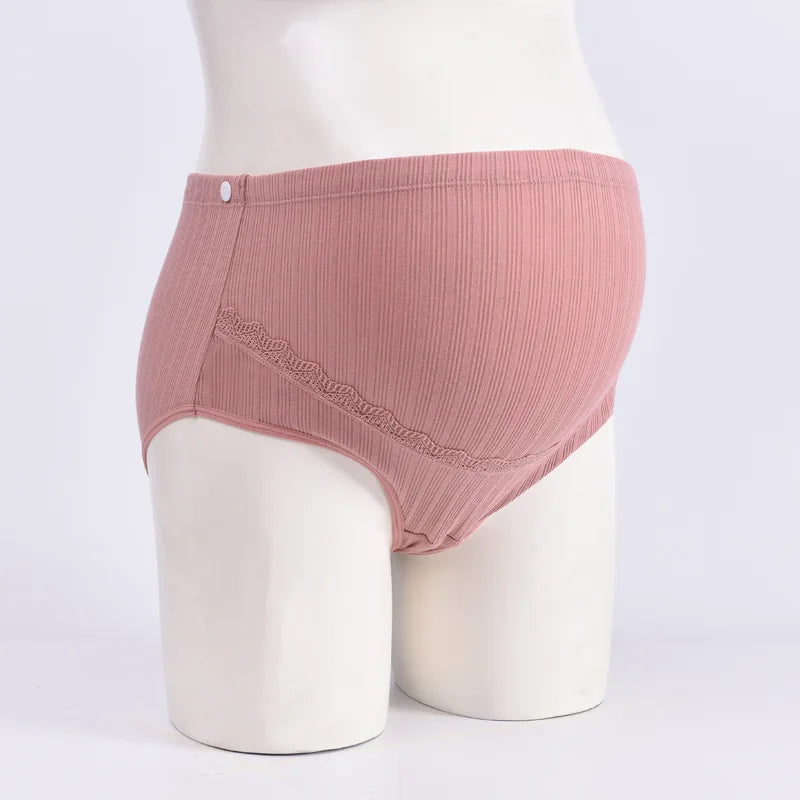 Soft Cotton Maternity Panties High Waist