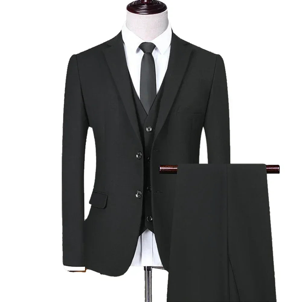 Men Suits Formal 3Pcs