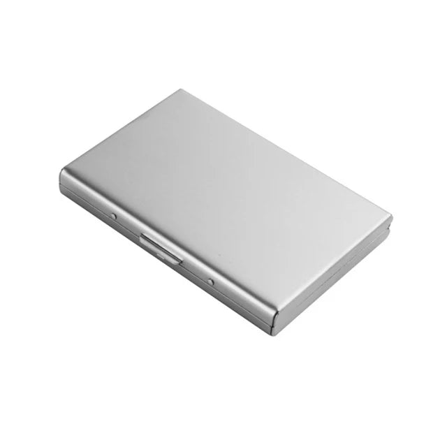 1pc Card Holder Men RFID Blocking Aluminum Metal Slim Wallet