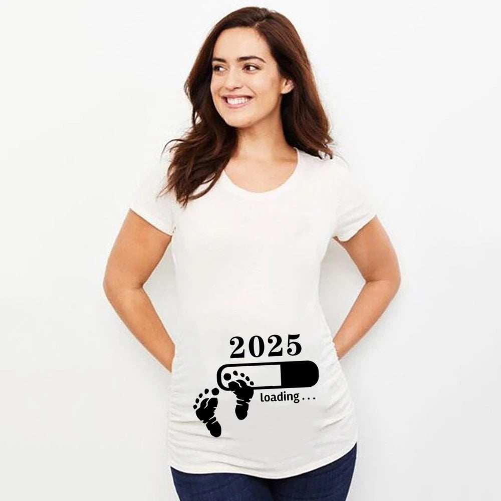 Pregnant T Shirt Short Sleeve