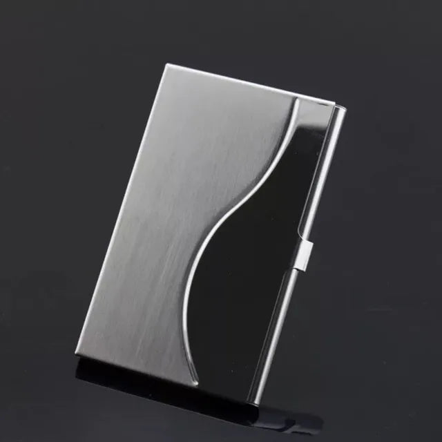 1pc Card Holder Men RFID Blocking Aluminum Metal Slim Wallet