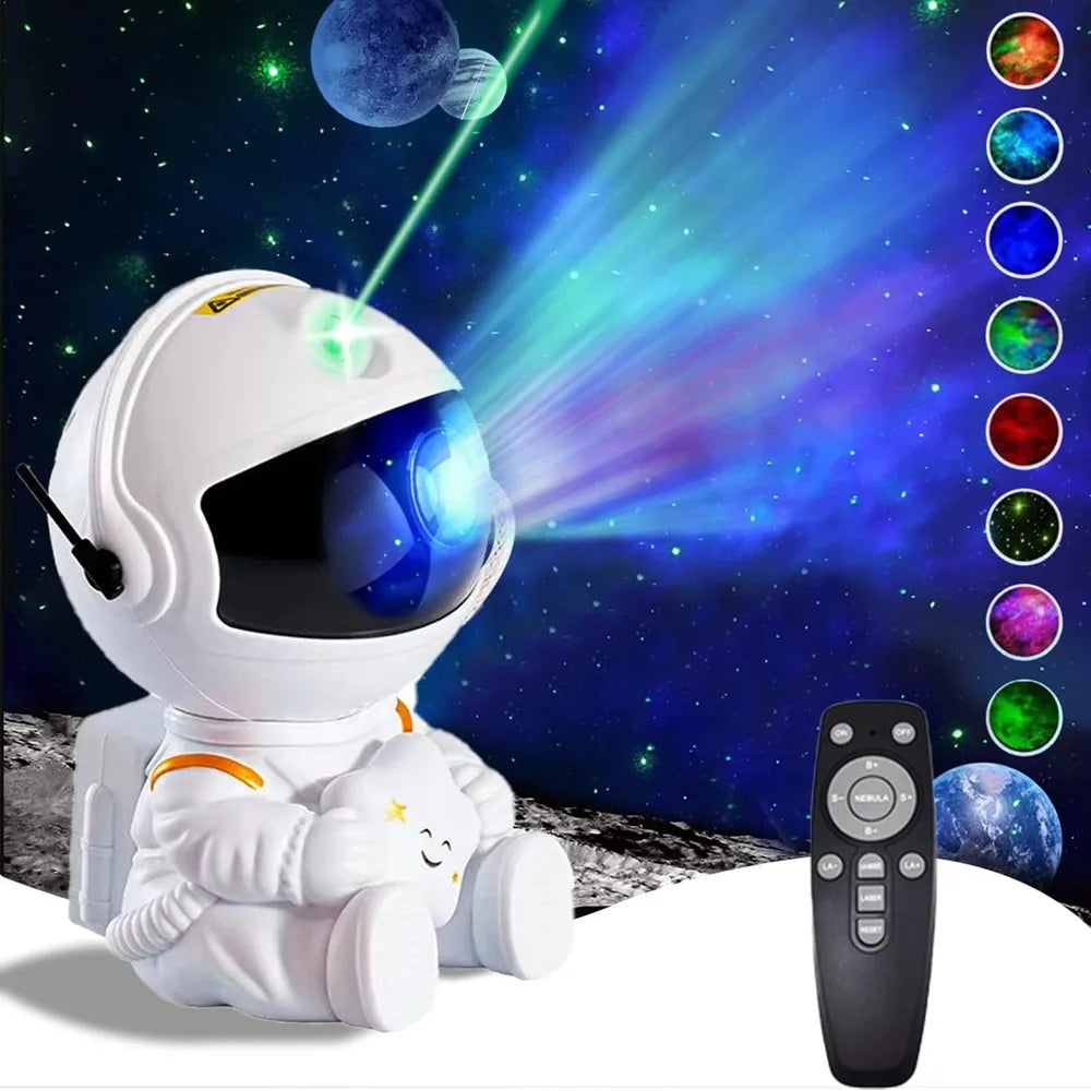 Star Projector Galaxy Night Light Astronaut Space