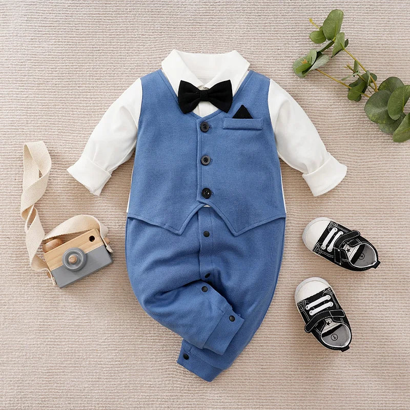 0-18m Newborn Clothing Gentleman Suit