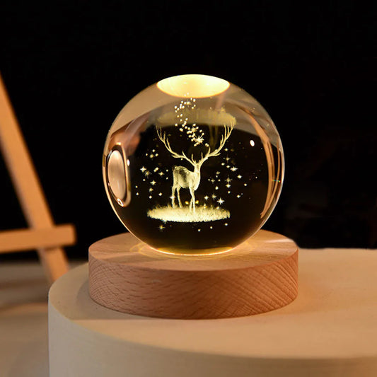 USB LED night light, Galaxy Crystal Ball lamp