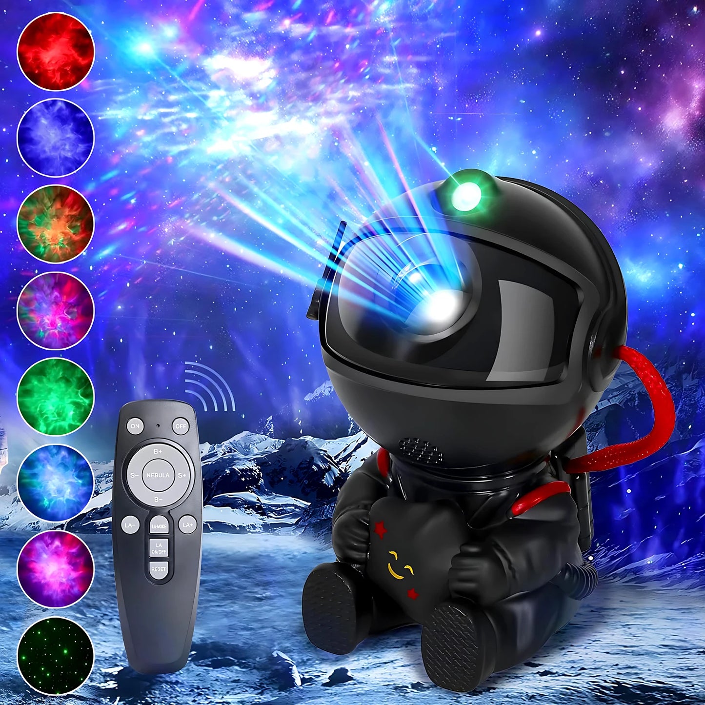 Star Projector Galaxy Night Light Astronaut Space