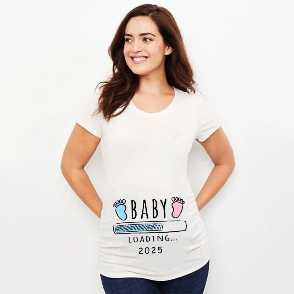 Pregnant T Shirt Short Sleeve