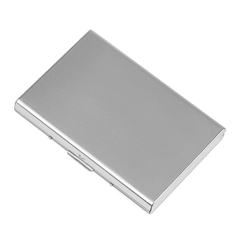 1pc Card Holder Men RFID Blocking Aluminum Metal Slim Wallet