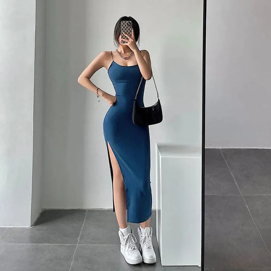 2025 New Sexy Sleeveless Slim Long Dress