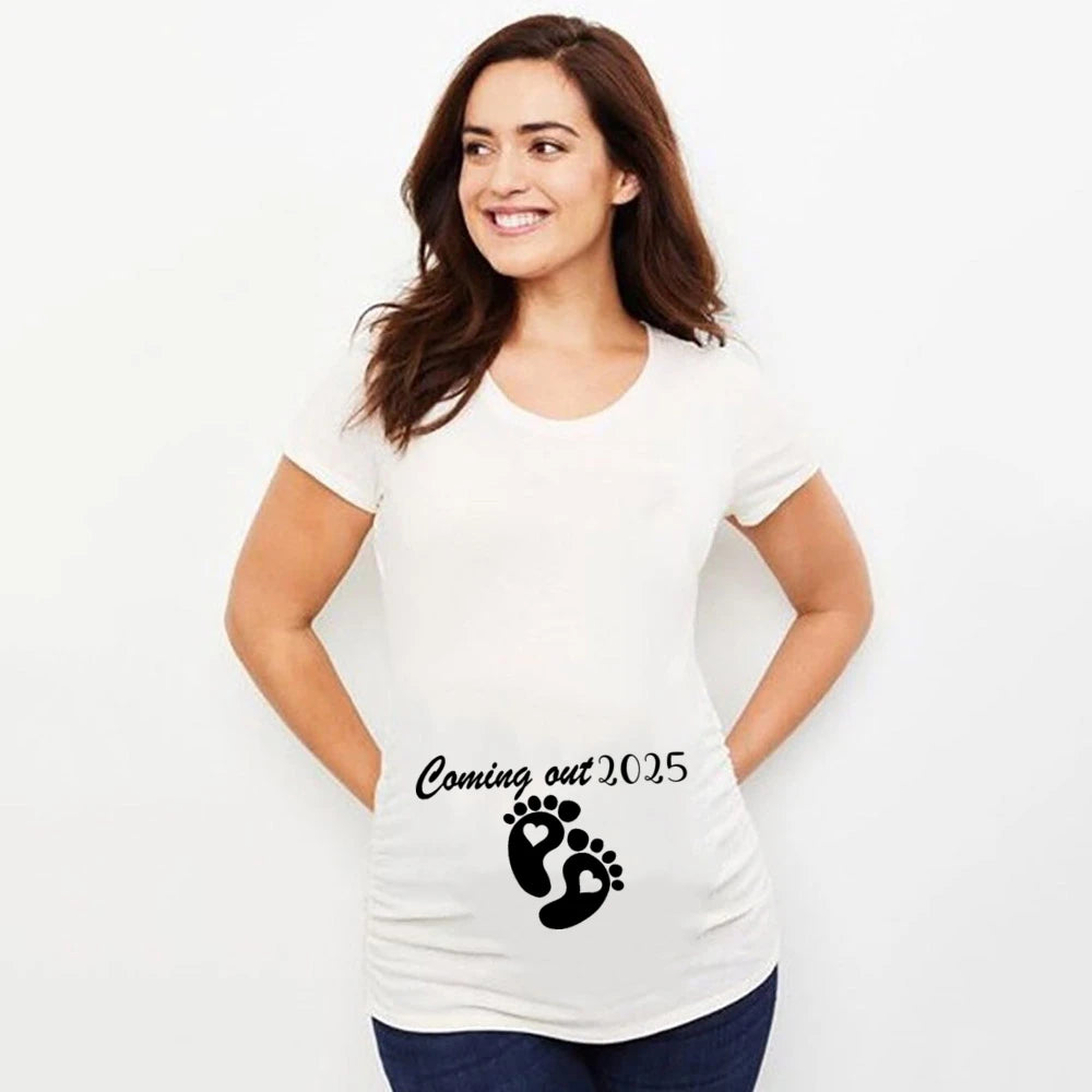 Pregnant T Shirt Short Sleeve