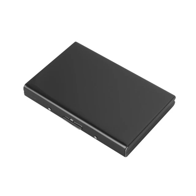 1pc Card Holder Men RFID Blocking Aluminum Metal Slim Wallet