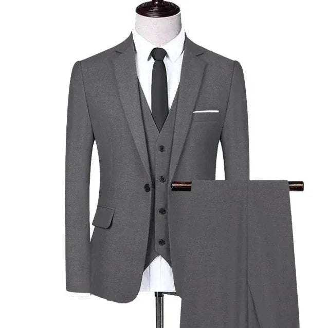 Men Suits Formal 3Pcs