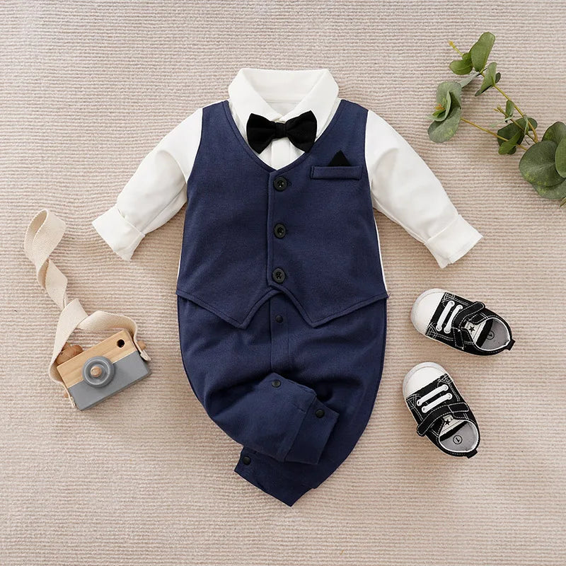 0-18m Newborn Clothing Gentleman Suit