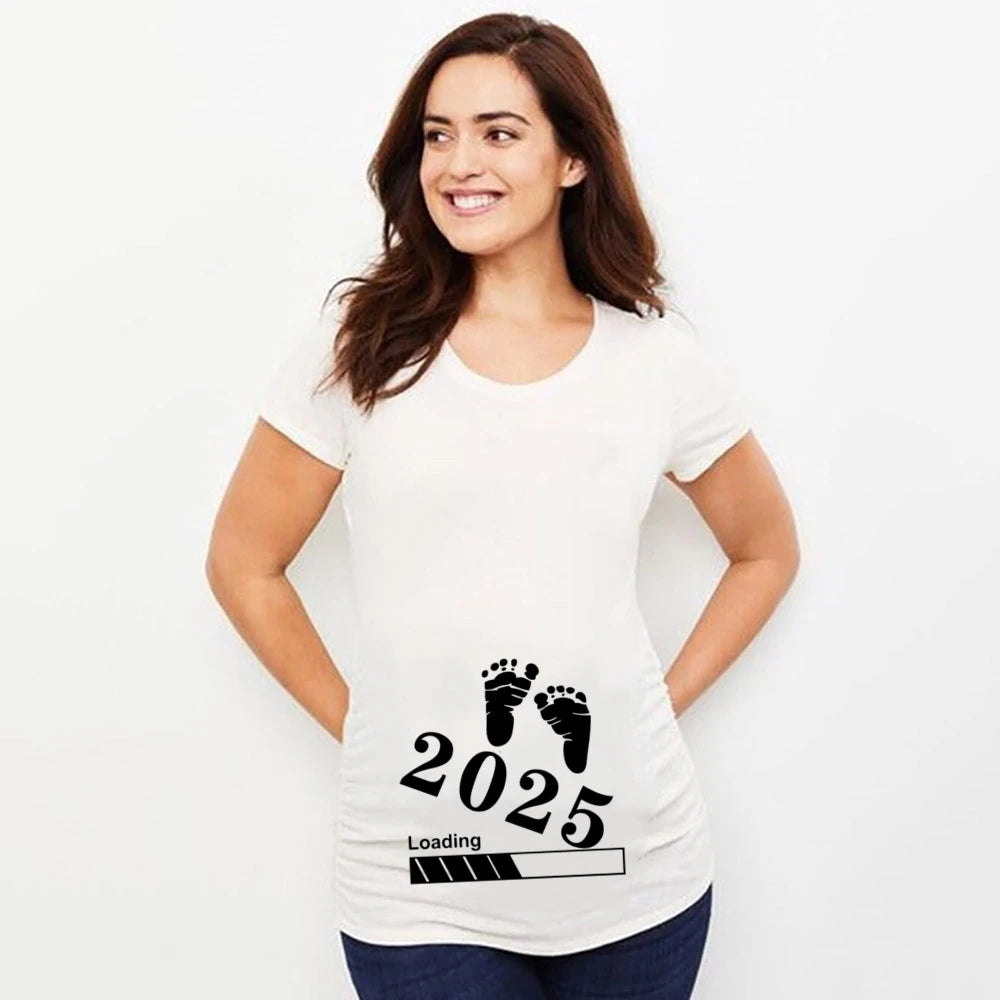 Pregnant T Shirt Short Sleeve