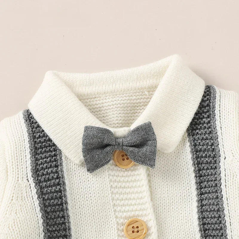 0-18M Infant Baby Boys Casual Knitted Romper