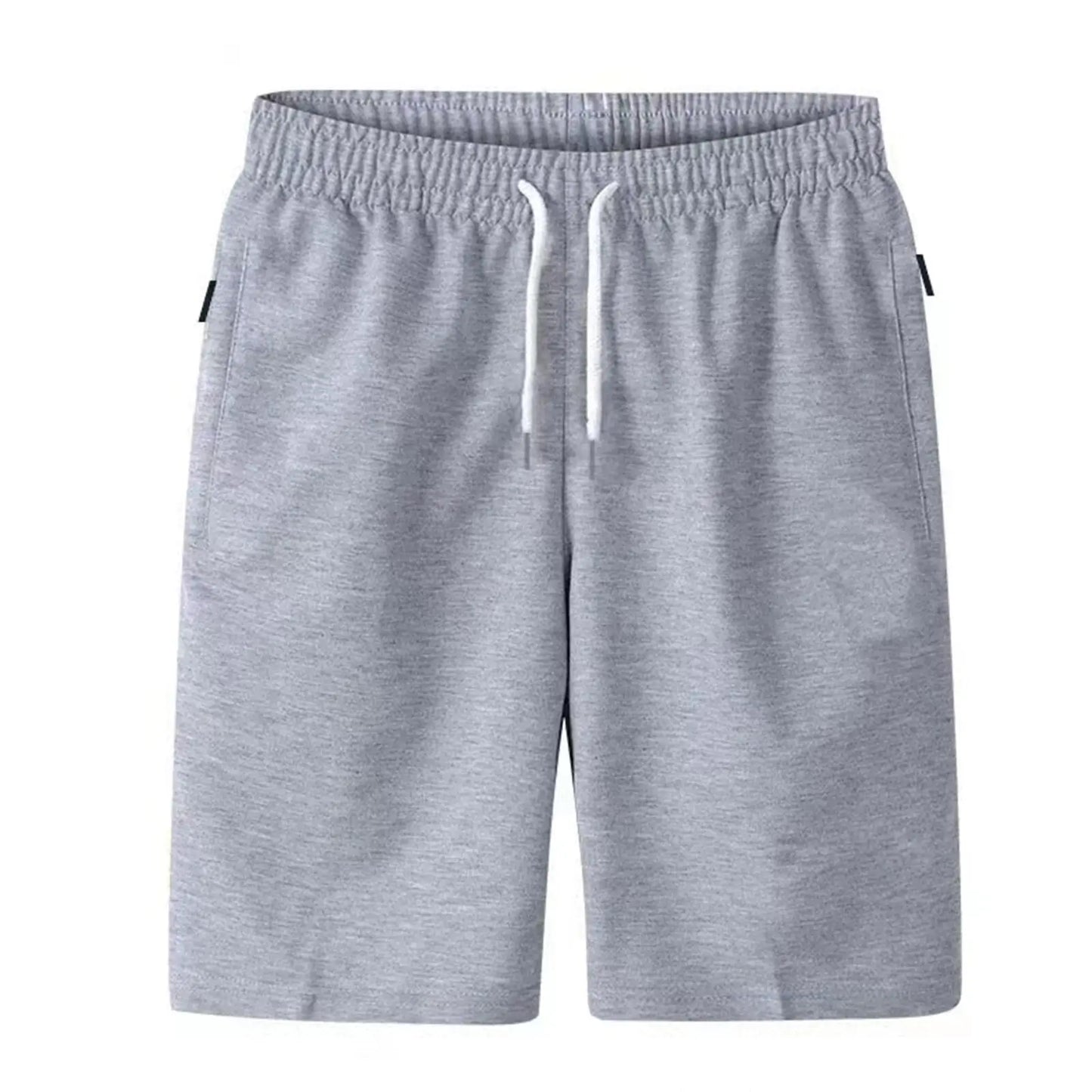 Men's Sports Pocket Solid Drawstring Short