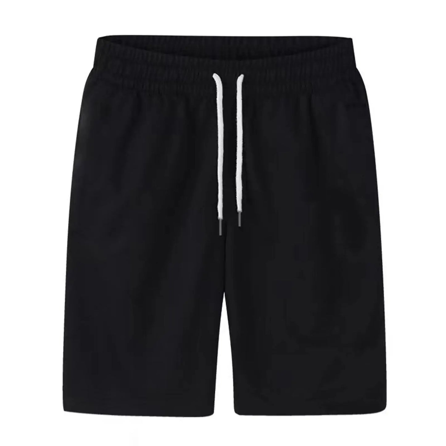 Men's Sports Pocket Solid Drawstring Short