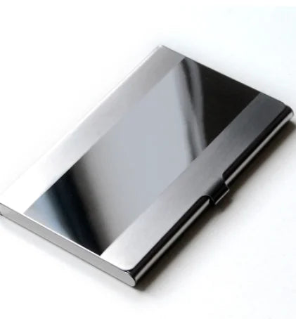 1pc Card Holder Men RFID Blocking Aluminum Metal Slim Wallet